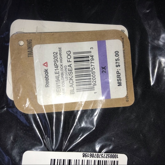 REEBOK Frame ColorBlock High Rise Legging Plus - Picture 8 of 9